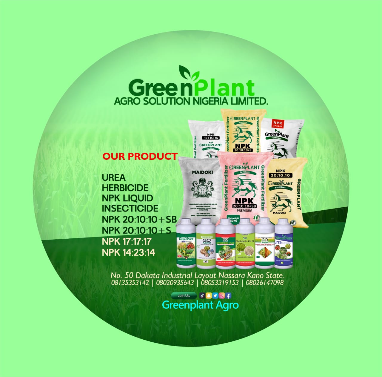 Greenplant Agro Solution Ltd Operations